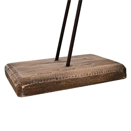 E-View Wooden Sea Bird Statue Seagull On Stand Decor Nautical Coastal Birds Sculpture Indoor Outdoor Animal Figurine Beach Themed Decoration Rustic Home Art For Bedroom Garden (11.5") #TOP6