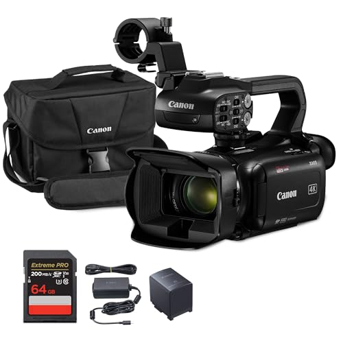 Canon XA65 Professional UHD 4K Camcorder with 20x Optical Zoom, 3G-SDI, Dual XLR Audio, 3.5