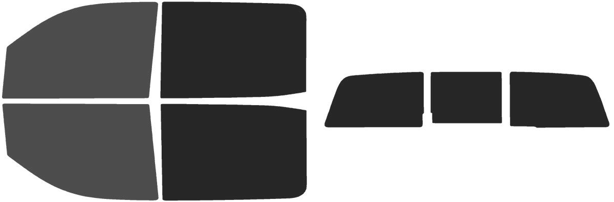 The Tint Effect Precut Window Tint Kit Compatible with Chevrolet Silverado 2500 3500 HD Crew Cab (2015-2019) (Full Truck 30% Front / 15% Rear and 3 piece Slider) Automotive Film