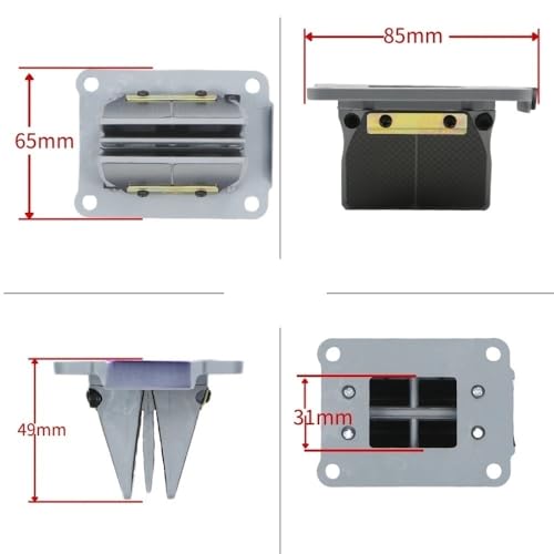 Válvula de lengüeta para Honda CR125R y NSR125 sistema de jaula de fibra de carbono 3