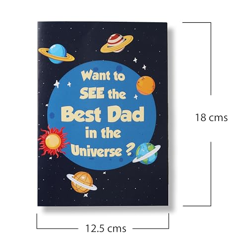 Image of Oye Happy - Magic Mirror Card for Dad - Father's Day Greeting Card with Mirror Surprise | Best Dad Ever Gift Card