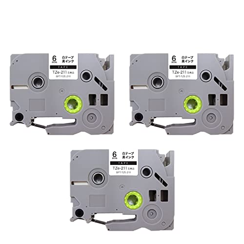�u���U�[�p �s�[�^�b�` �݊� �e�[�v TZE-211 6mm 3�Z�b�g ���e�[�v ������ �s�[�^�b�`�L���[�u�Ή�