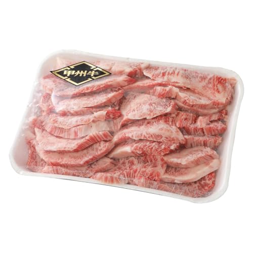 [3ヶ月定期便]山梨県北杜市産 甲州牛 焼肉用カルビ 500g