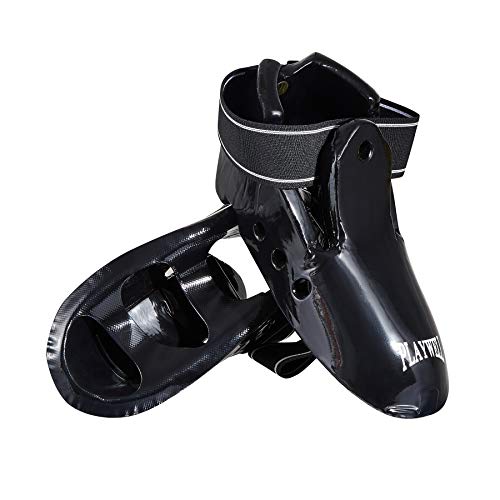 Bottes de sparring Playwell arts martiaux protection pied mousse trempée noire M