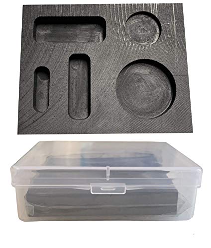 Tanglou Graphite Casting Ingot Mold Coin Combo 1/4 1/2 1 oz for Metal Refining Melting Molding