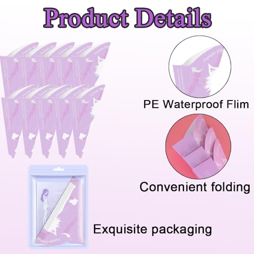 Lxtness Urinella für Frauen im Stehen, 10 Stk Tragbare Urinal für Damen, Pipi Trichter, Pinkelhilfe für Frauenurinal Unterwegs Reisen Auto Wandern Outdoor Aktivitäten Camping Zubehör