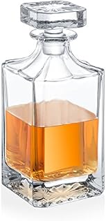 Trinkware Norwalk Whiskey Decanter - Real Glass Liquor Carafe With Stopper – Use