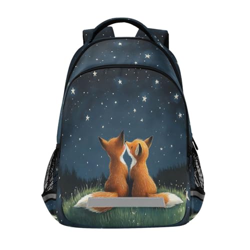 ALAZA Fox Backpacks Travel Laptop Daypack School Book Bag for Men Women Teens Kids