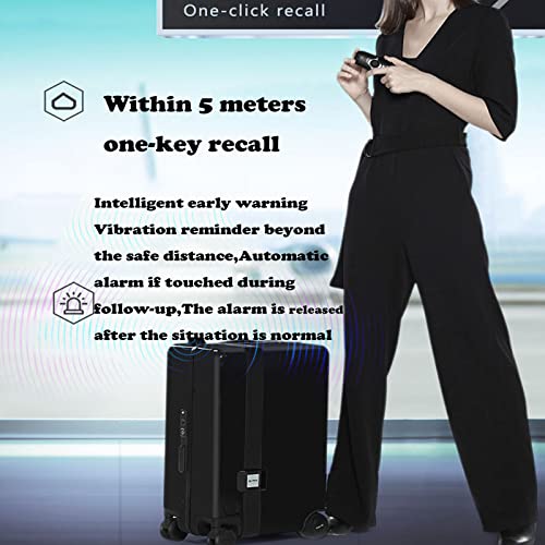 Electric Suitcase, Boarding Electric Riding Case, Smart Luggage, Cycling Travel Boarding Case,Within 45 Degrees,Maximum Load 100KG, Black (Light Gray)4