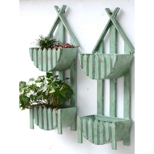 Plantador vertical de madera para hierbas aromáticas de pared 7