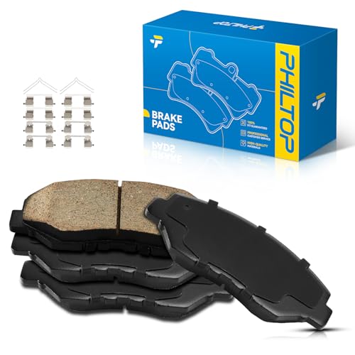 PHILTOP Ceramic Front Brake Pads For Honda Fit 2014, 4 Pcs replace # D914