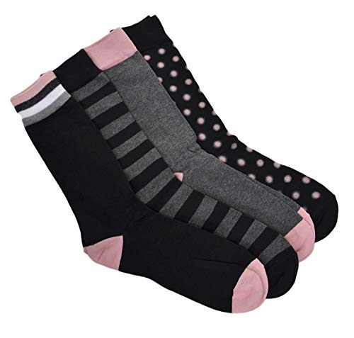 Birsppy Bar Iii Men's 4-Pk. Socks - Black Pink Comb Black Pink Comb 3858/3860/3858/3860 Set of 4