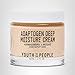 Youth To The People Adaptogen Deep Moisture Cream, Travel Size (2 fl oz), Fragrance-free Face Moisturizer, Squalane, Ashwagandha + Reishi Mushroom, Suited for Dry + Sensitive Skin, Vegan