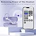 HEIBAS Bluetooth Headset, Wireless Bluetooth Earpiece with 500mAh Charging Case 72 Hours Talking Time Built-in Microphone for iOS Android Cell Phone, V5.1 Hand-Free Headphones for Trucker-Violet