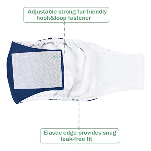 image for wegreeco Washable Male Dog Belly Band (Stylish Pattern)- Pack of 3 - W