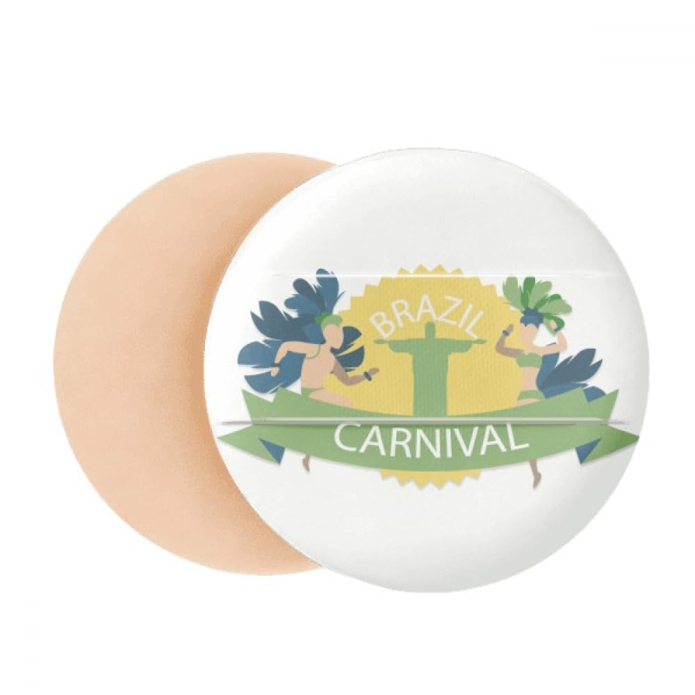 Mount Corcovado Hula Brazil Carnival Air Cushion Makeup Foundation Sponge Powder Puff