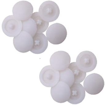 Screw Cap Covers Decoration Tapping Cover Plastic Screw Hole Pack of 500 White