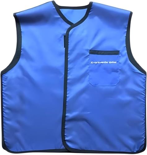 Blue X-ray Protective Lead Vest Dental Apron Shields(0.25mmpb,60x60cm)