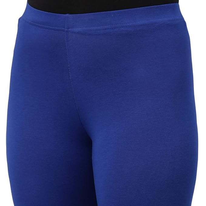 Image of Women Cotton Solid Belt Ankle Length Legging Four Way Lycra Leggings