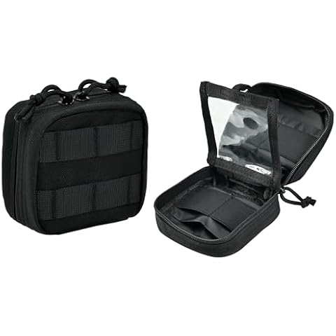 EDC Small Molle Pouch,Tactical Micro Molle Utility Pouch,Mini Knife Compass Flashlight Card Storage Bag Wallet Waist Belt Outdoor Hiking Camping Hunting Cover