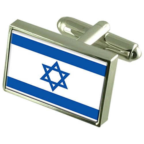 Gemelos de Israel y estuche grabado el regalo conmemorativo ideal