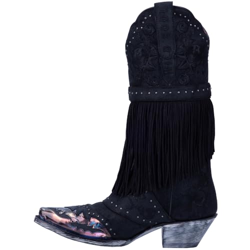 Dan Post Black Bed Of Roses Womens Western Boots DP40474