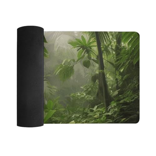 Desk Pad Protector 24x12 Inch Extended Tropical Rainforest miniatura 3