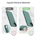 OTOFLY Designed for iPhone 14 Case, Silicone Shockproof Slim Thin Phone Case for iPhone 14 6.1 inch (Pine Green) - Image 4