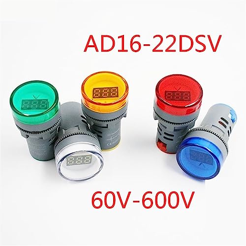 Jauge indicateur de courant alternatif ampèremètre voltmètre LED MOBYAT - 3