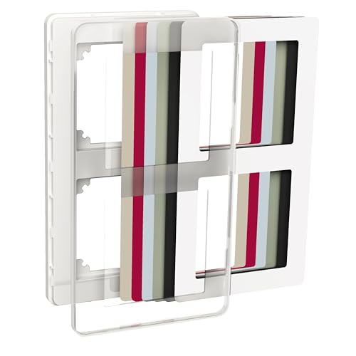 Schneider Electric Rahmen, Exxact, Design, Kunststoff, vertikal, horizontal, Montage, austauschbare Front, mit Einlagen, Transparent WDE004342