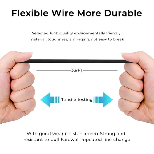 Image of Tobfit USB Sync & Charge Data Cable for Sony Playstation PS Vita, 2 in 1 USB Data & Power Charger Cord for Playstation Vita Charging Cable for PS Vita 1000