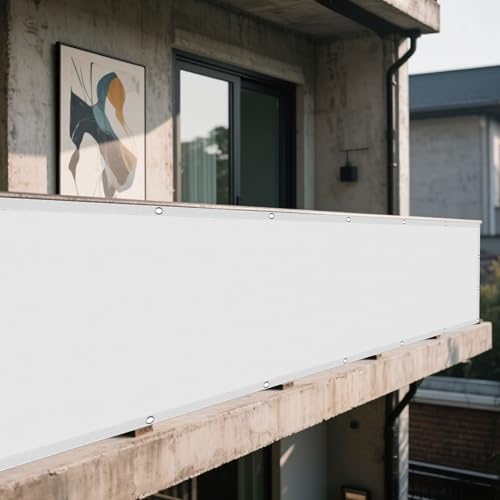 Voile d'ombrage carré 1.5 x 3 m blanc imperméable pour extérieur
