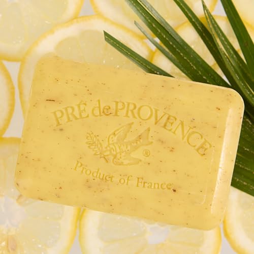 Image of Pre de Provence Artisanal Soap Bar, Enriched with Organic Shea Butter, Natural French Skincare, Quad Milled for Rich Smooth Lather, 8.8 Ounce, Lemongrass