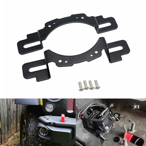 4'' Fog Light Modified Brackets Front Bumper Mounting Replacement for Wrangler JK 2013-2018 Rubicon X Hard Rock Bumper