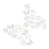 CHARM DE MARIPOSA: estos conectores de eslabones de acero inoxidable son mariposas con forma hueca, mostrar una apariencia única, simboliza la libertad y la belleza.