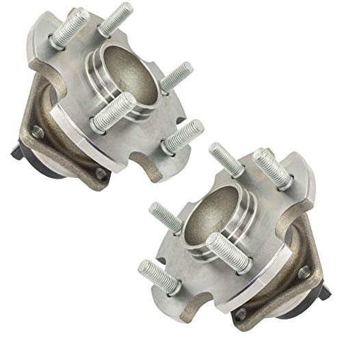Image of TRQ Rear Left and Right Wheel Bearing and Hub Assembly Set 2 Piece Compatible with 2009-2010 Toyota Matrix XRS 2009-2010 Pontiac Vibe GT