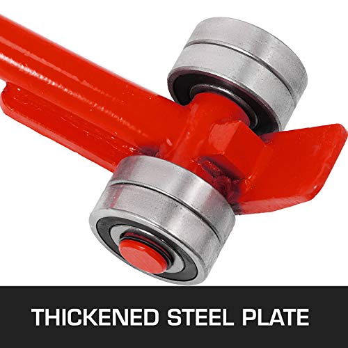 Bestequip 3T Prylever Bar 6600 Lbs Capacity Steel Pry Lever Bar Heavy Duty With Wheels Prylever With 5Ft Length Handle #TOP4