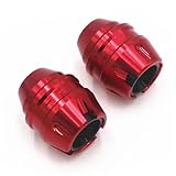 Motociclette protezioni motore Piastra Paramotore Adatto per YAMAHA NMAX155 NMAX125 NMAX 2020-2025 Protezione anticaduta per tubo di scarico Protezione forcella anteriore(Front Red)