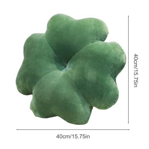 Oreiller trèfle à 4 feuilles doux pour décorer votre canapé ou lit douillet