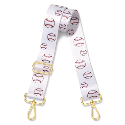 Game Day Purse Strap Replacement Baseball Basketball Soccer Golf Crossbody Shoulder Bag Straps for Stadium Clear Purse (Style E)