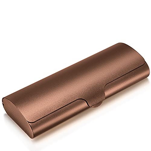 Hifot Brillenetui hardcase Aluminium, Metall Lesebrillenetui hartschalen schwarz fr Damen und Herren
