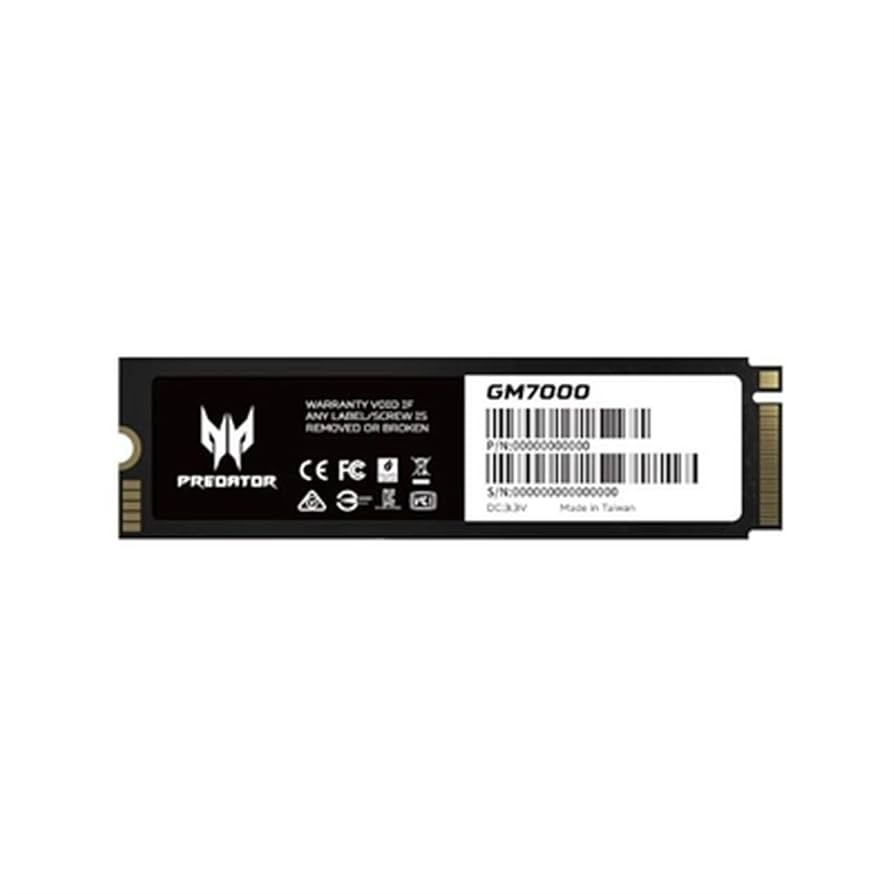 新品未使用　Predator GM7000 2TB SSD Acer SSD GM7000 M.2 2TB PCIe G4x4 2280 | Amazon.com.br
