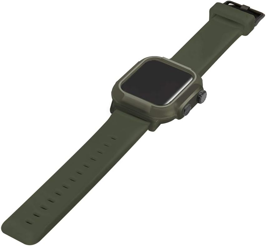 Waterproof Apple Watch Case 44mm Series 4/5 /6/SE -IP68 Waterproof Shockproof Impact Resistant with Premium Silicone iWatch Sport Band /Drop-Proof Apple Watch Protective Case -Compatible iWatch 44mm