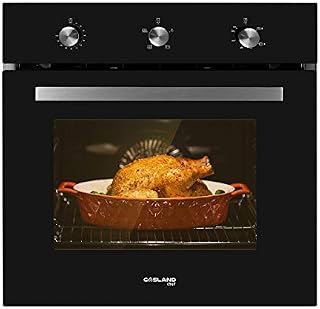 Single Wall Oven, GASLAND Chef GS606MB 24" Built-in Natural Gas Oven, 6 Cooking