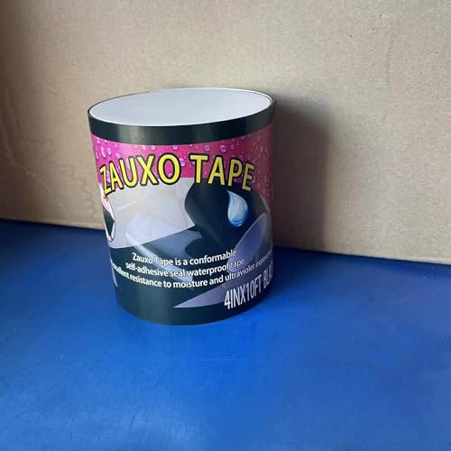 Image of 4inX10ft Rubberized Seal Patch Tape - Waterproof Tape Seal and Patch Leaks for Home RV Roof Plumbing and Pool Repairs, Underwater, Indoor Outdoor
