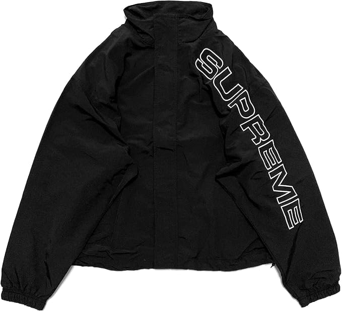 【極美品】人気 シュプリーム スペルアウト トラックジャケット ブルゾン 黒 M 送料無料 メンズ ジャケット ブラック Supreme シュプリーム