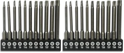 Image of aiyun 11-Piece Shark Vacuum Screwdriver Security Bit Set, S2 Steel Magnetic Security Screwdriver Set 3 Inch Star Driver Bit Set Screwdriver for Shark Vacuum T6-T40 (75mm Length) (Pack of 2)