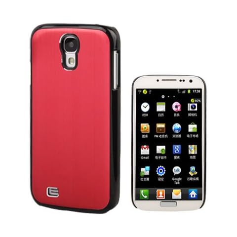 Metallic Red Plastic Coating Back Case Cover for Samsung Galaxy S4 i9500 Cover
