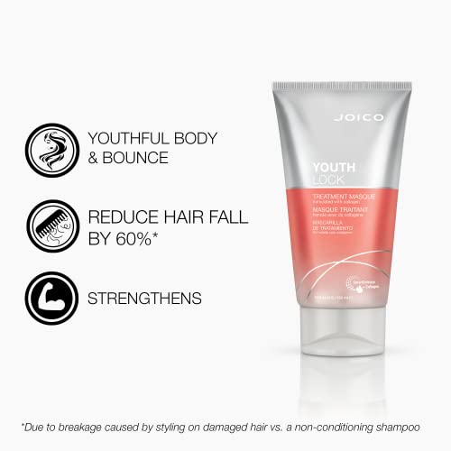 Youthlock Treatment Masque Formulated With Collagen | Nourish & Soften | Strengthen & Protect | Reduce Breakage & Frizz | Soften & Detangle | Boost Shine | Sulfate Free | With Arginine | 5.1 Fl Oz #TOP2
