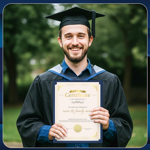 Couvertures de certificat bleu marine pour protéger vos documents de diplôme - 6